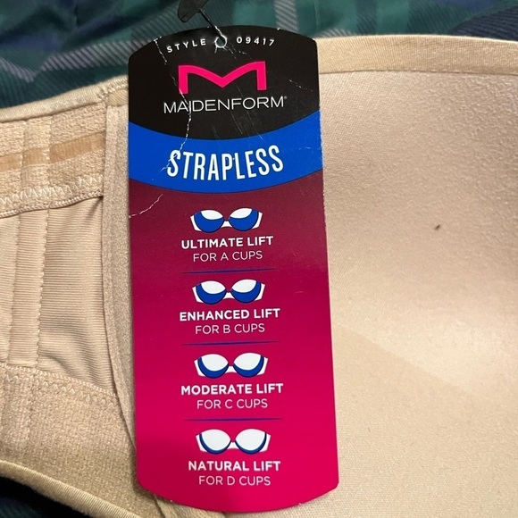 NWT Maidenform Womens Custom Lift Strapless Underwire Bra 36C - Picture 7 of 7